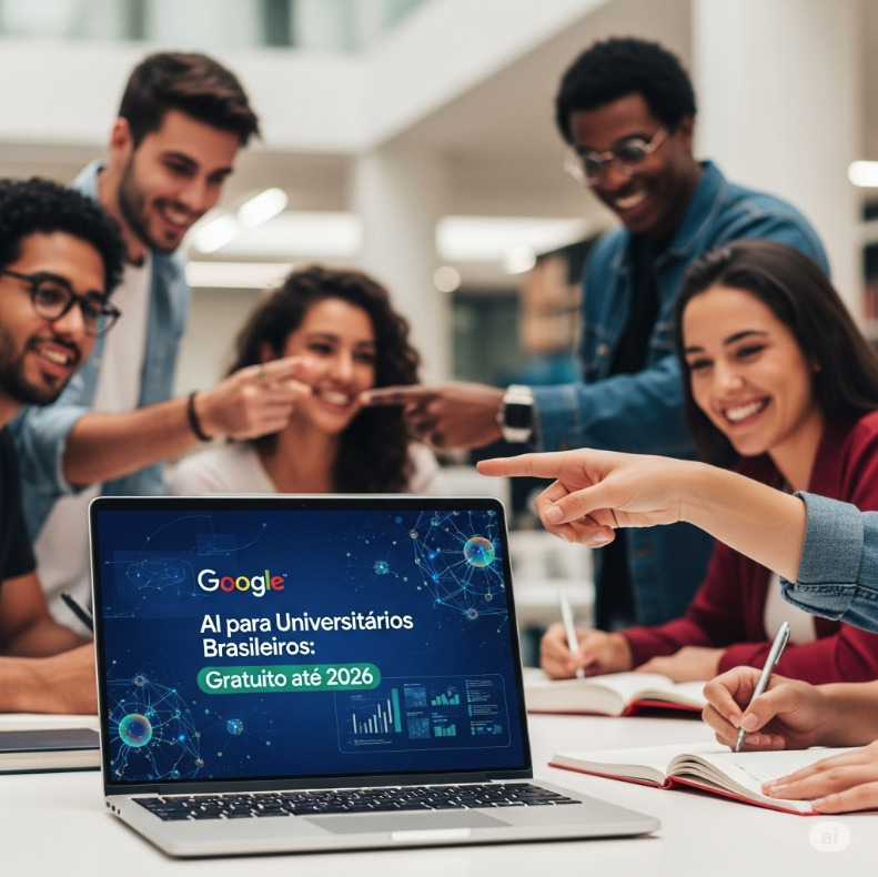 Google retoma promoção e libera IA de graça por 12 meses para estudantes universitários de todo o Brasil até 2026